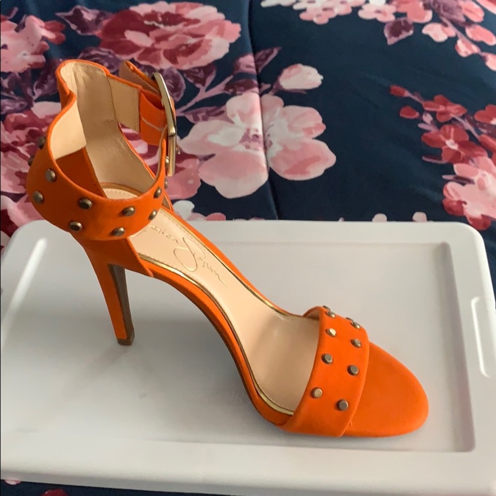 Jessica Simpson orange sandals